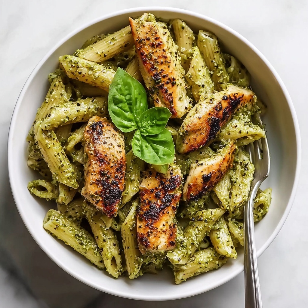 Creamy Chicken Pesto Pasta Recipe - Recipe Image