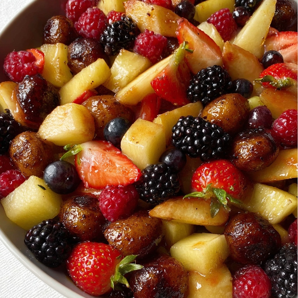 Fall Fruit Salad with Maple Cinnamon Dressing Recipe - Recipe Image