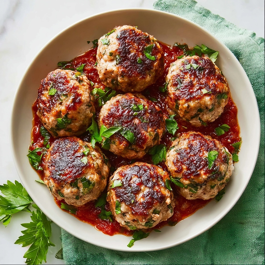 Irresistible Ground Beef Meatballs with Fresh Herb Flavor Recipe - Recipe Image