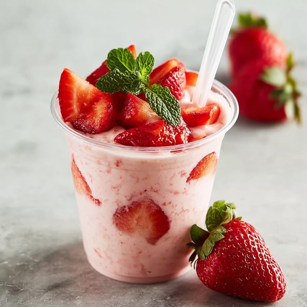 Fresas Con Crema: A Creamy Strawberry Delight Recipe - Recipe Image
