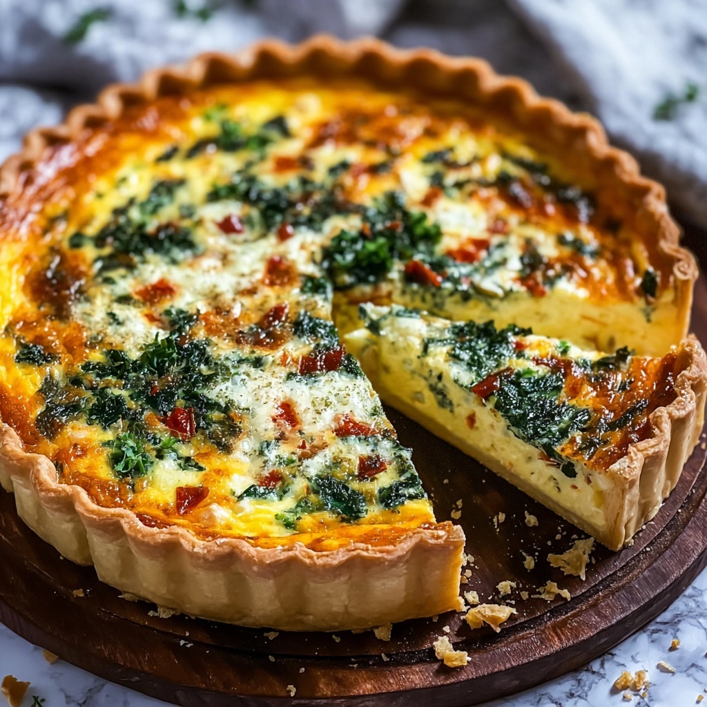 Delicious Quiche Florentine: A Cozy Spinach Delight Recipe - Recipe Image