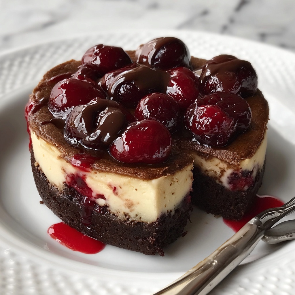 Cherry Cheesecake Brownies Recipe - Recipe Image