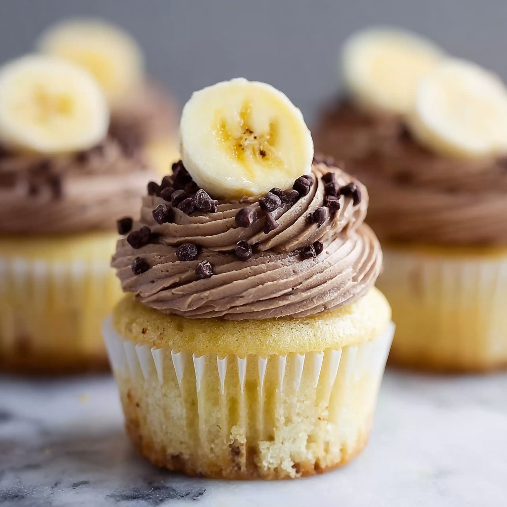 Decadent Banana Nutella Cupcakes Recipe - Recipe Image