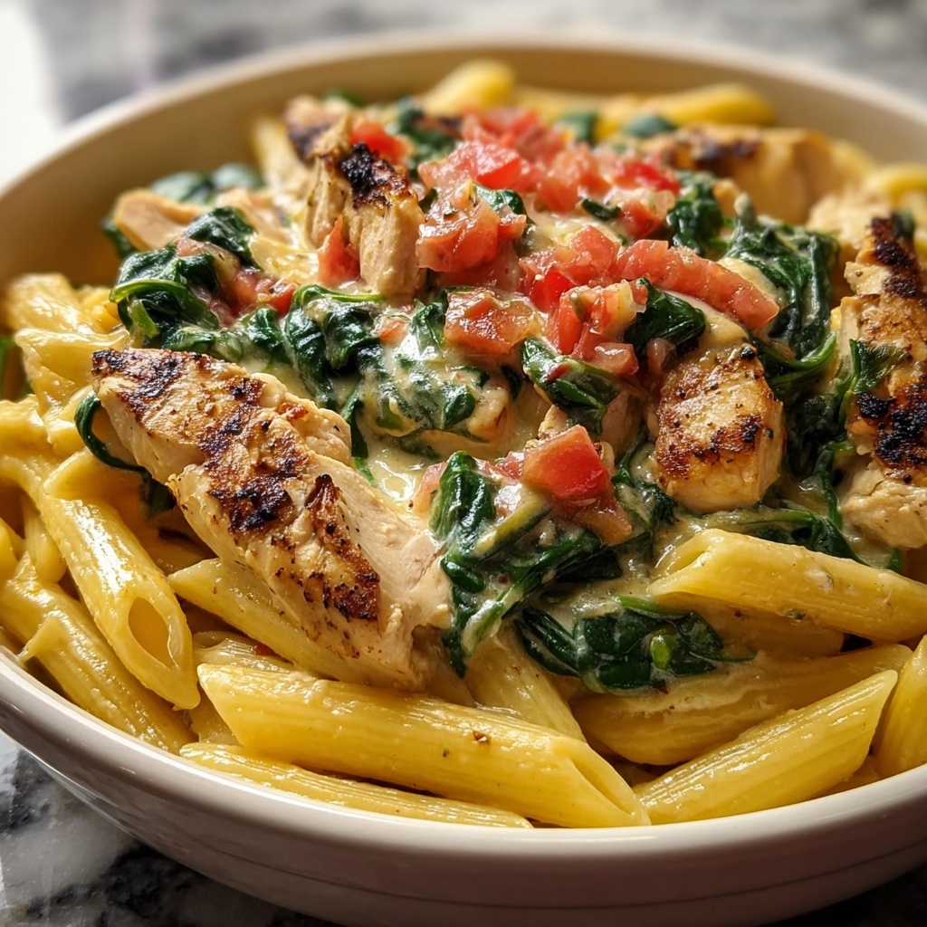One Pot Cheesy Chicken Pasta Recipe - Recipe Image