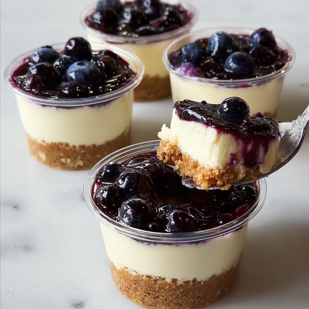 Juicy Mini Lemon Blueberry Cheesecakes to Indulge Your Senses Recipe - Recipe Image