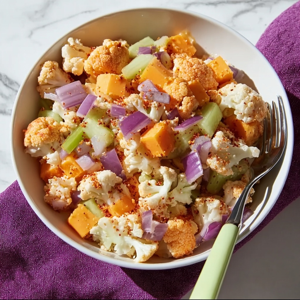 Cauliflower Cashew Confetti Salad: A Colorful Vegan Feast Recipe - Recipe Image