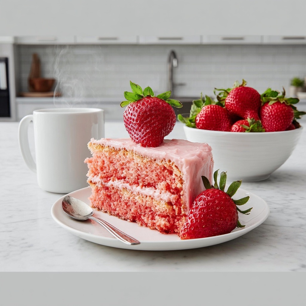 Strawberry Honeybun Cake Recipe - Recipe Image