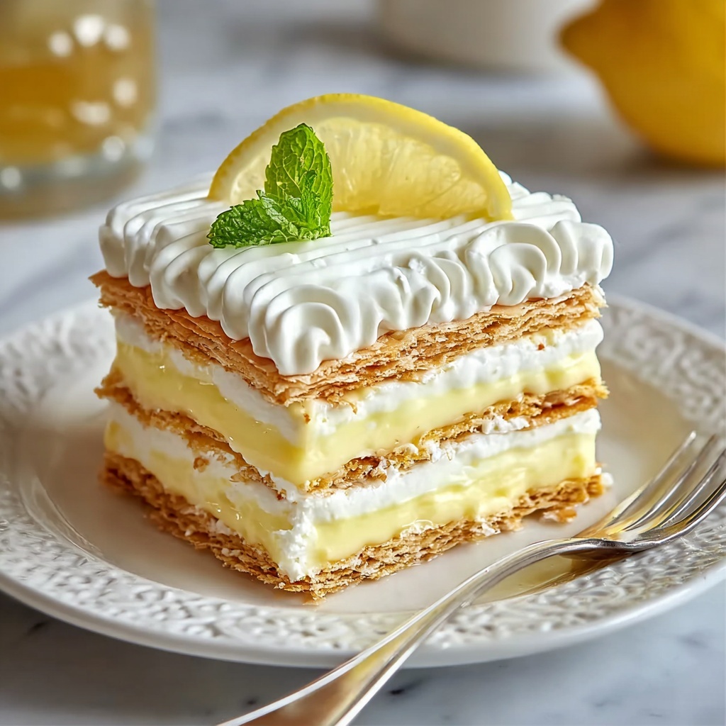 No-Bake Lemon Eclair Cake Recipe - Recipe Image