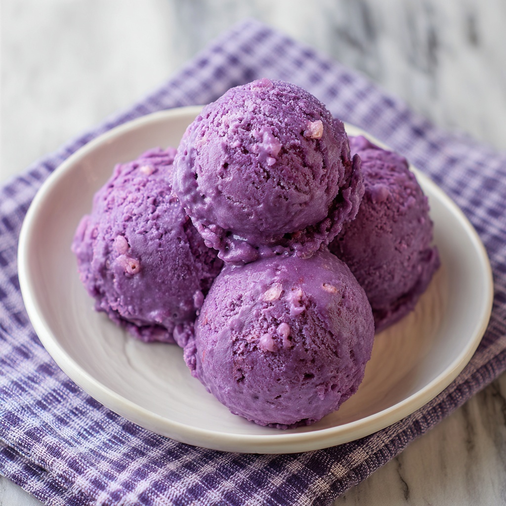 Easy Purple Sweet Potato Puffs Recipe - Recipe Image