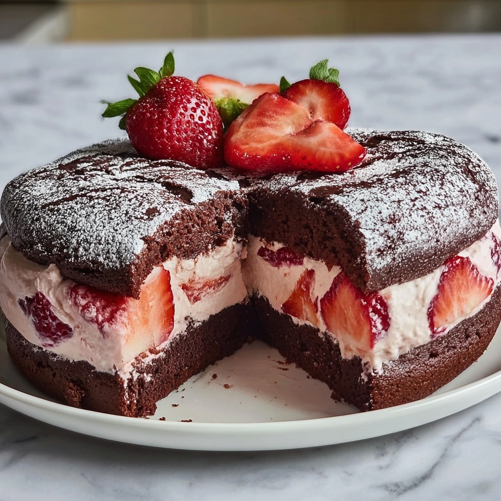Easy Strawberry Earthquake Cake Recipe - Recipe Image