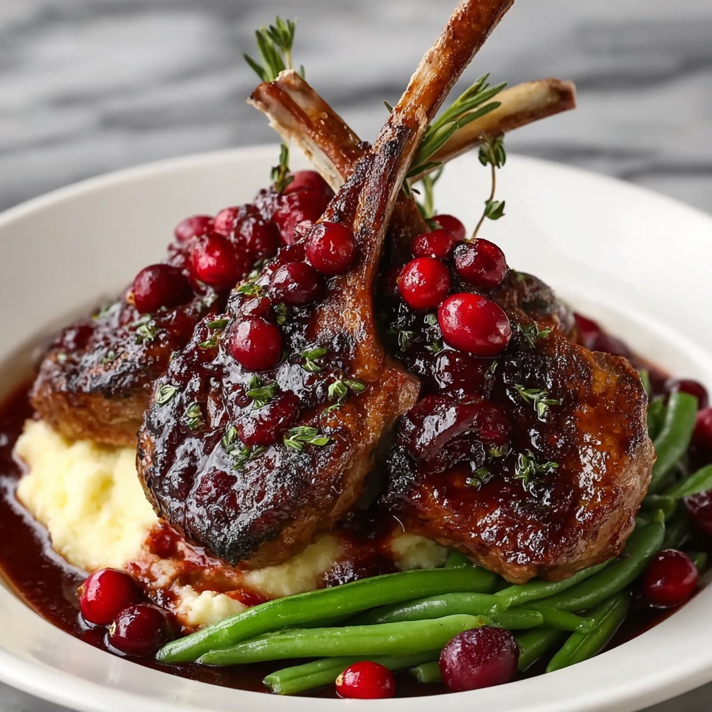 Cranberry-Glazed Lamb Chops Recipe - Recipe Image