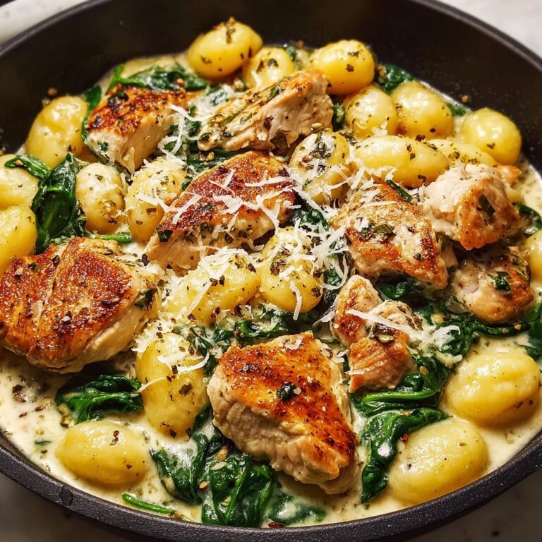 Creamy Lemon Garlic Chicken Gnocchi Recipe