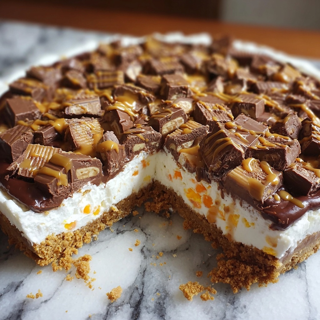 Snickers Pie Recipe - Recipe Image