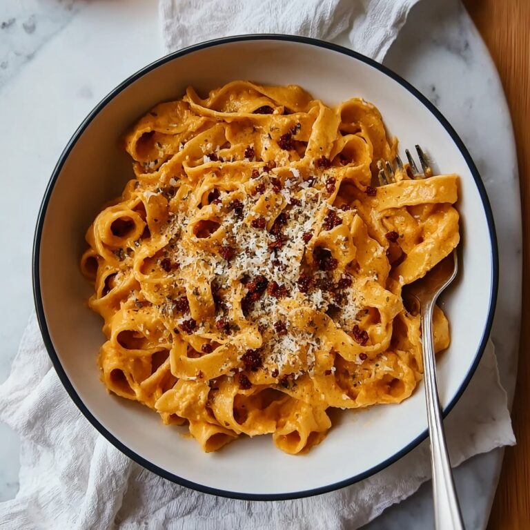 Creamy Pumpkin Alfredo Pasta Recipe