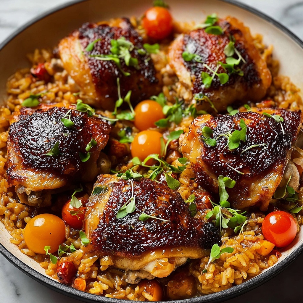 One-Pot Italian Tomato Chicken and Rice Recipe - Recipe Image