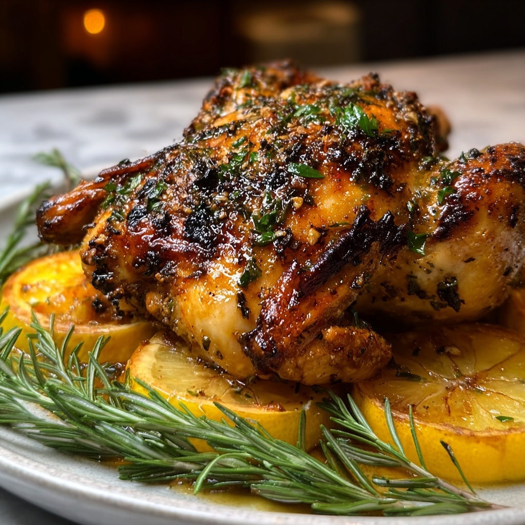Lemon Herb Roast Chicken Recipe - Recipe Image