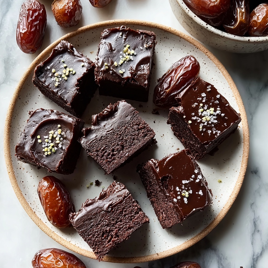 Tahini Date Brownies (Plant-Based & Gluten-Free) Recipe - Recipe Image