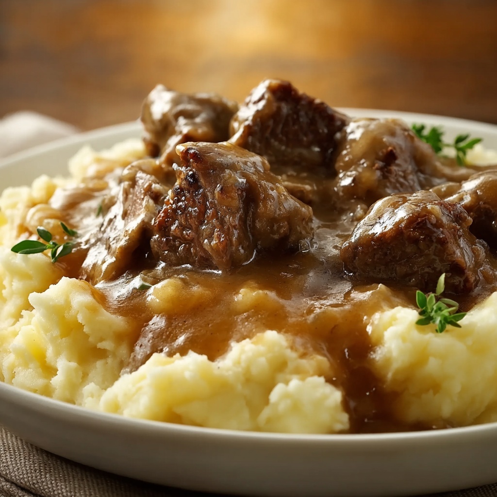 Beef Gravy Potatoes Recipe - Recipe Image