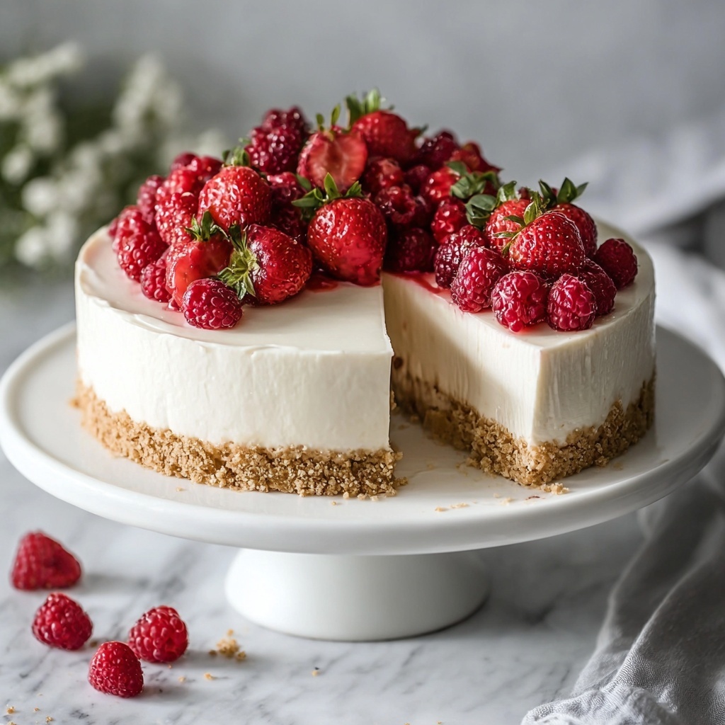 Creamy Vegan Tofu Cheesecake Recipe - Recipe Image