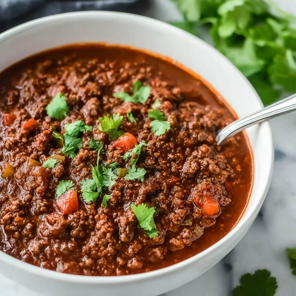 Slow Cooker No Bean Chili Recipe - Recipe Image