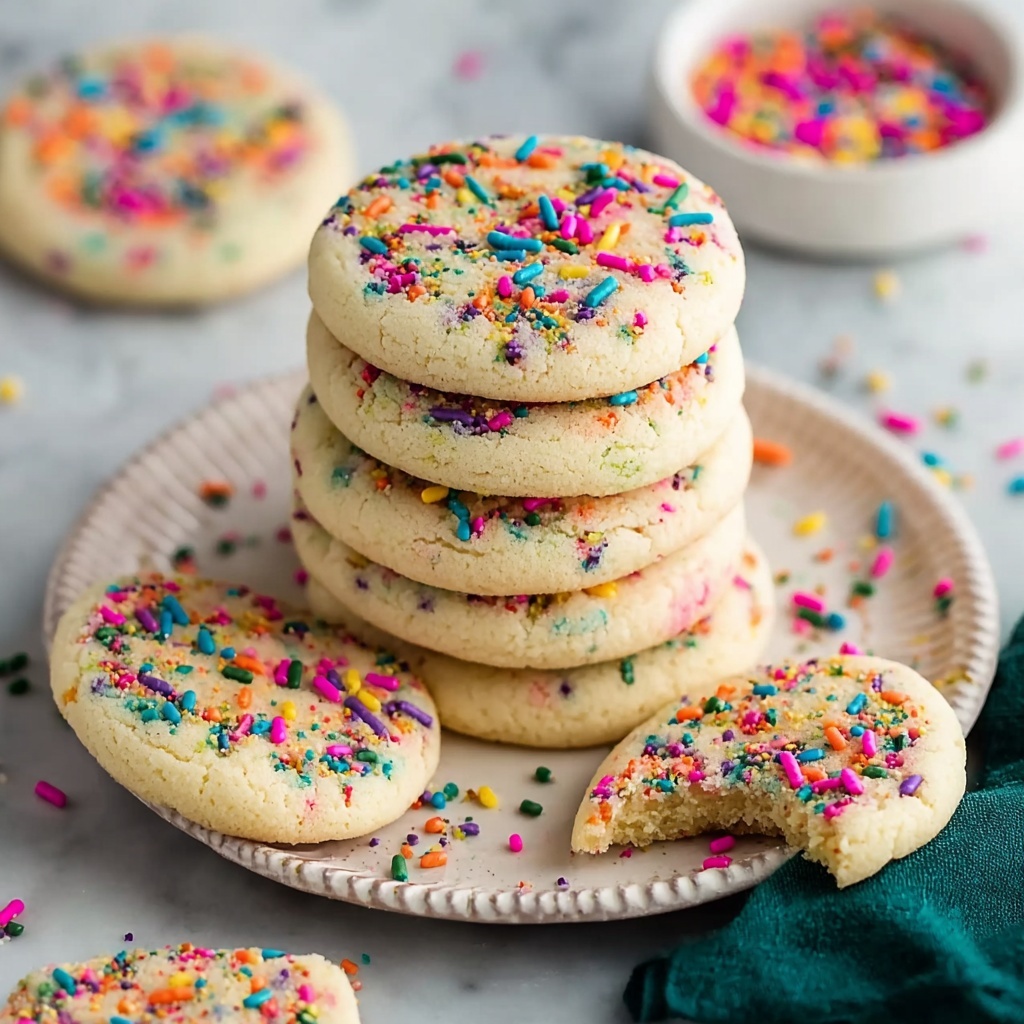 Drop Style Sprinkle Sugar Cookies Recipe - Recipe Image