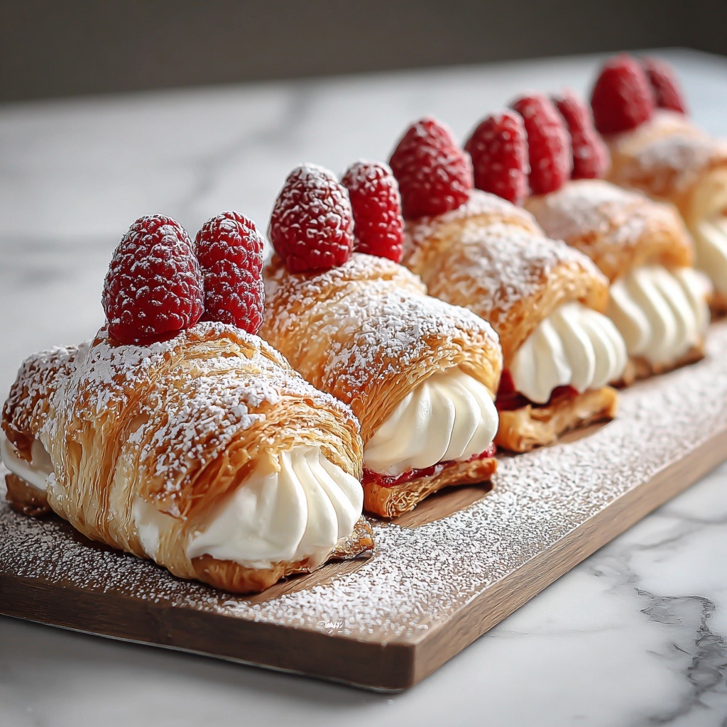 Cream Horns with Vanilla Whipped Cream Recipe - Recipe Image