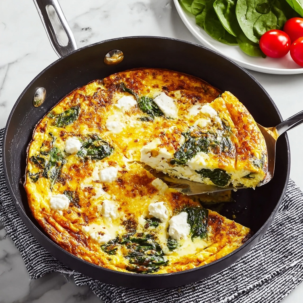 Savory Spinach Frittata Recipe - Recipe Image