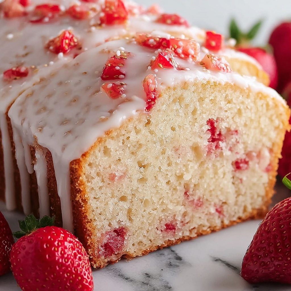 Irresistibly Moist Strawberry Bread with Sweet Glaze Recipe - Recipe Image