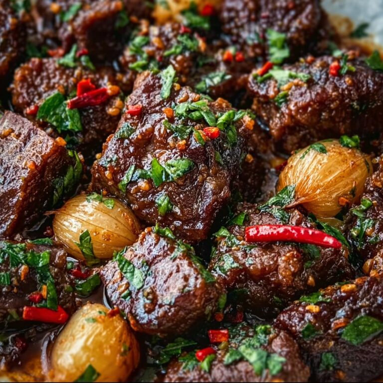 Slow Cooker Garlic Butter Beef with Creamy Potatoes Recipe