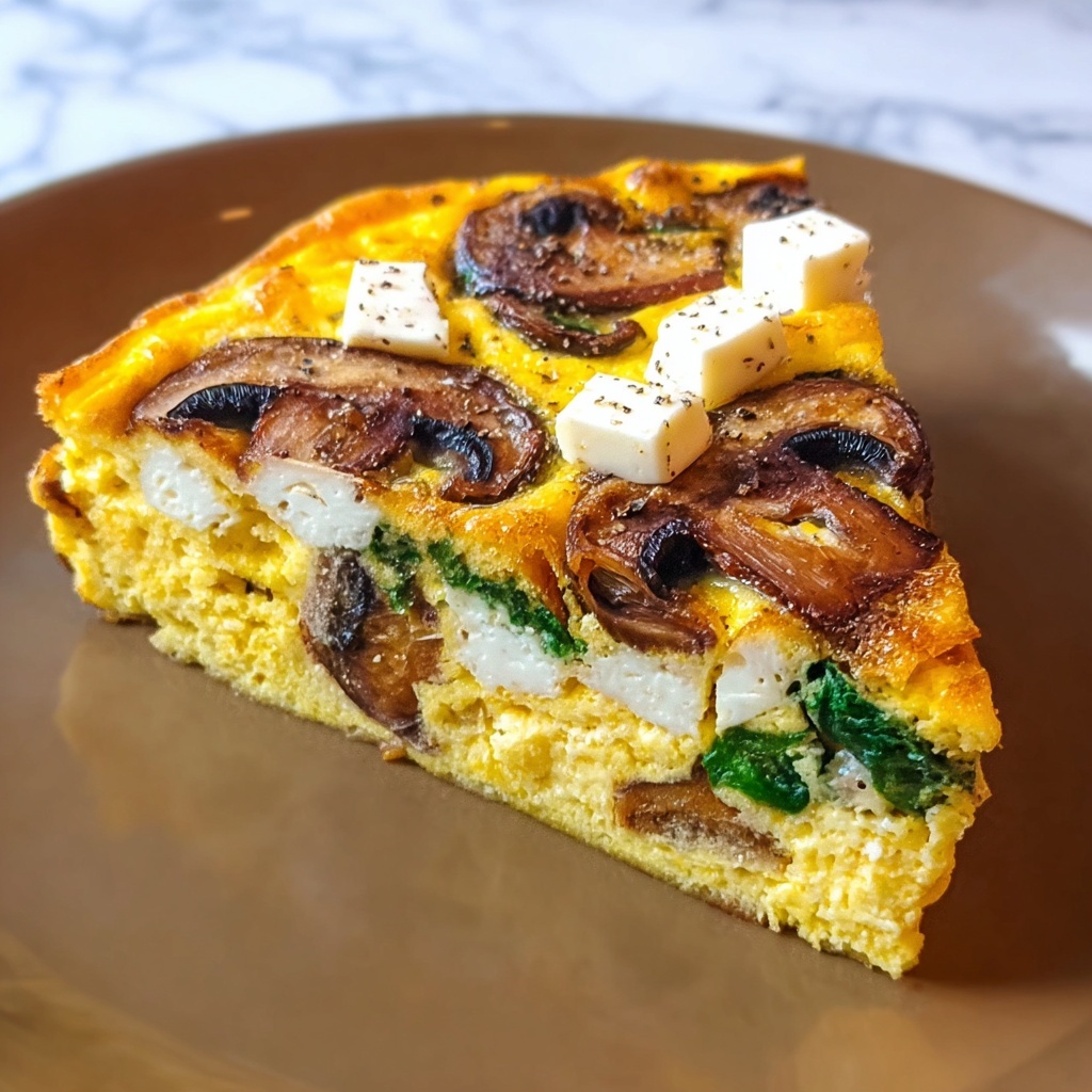 Pumpkin, Mushroom, and Spinach Frittata Recipe - Recipe Image