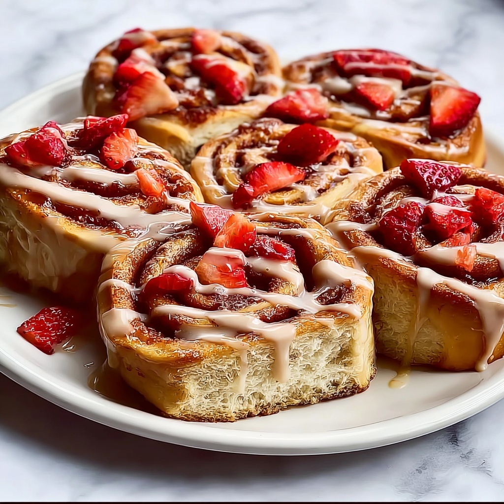 Strawberry Cinnamon Rolls Recipe - Recipe Image