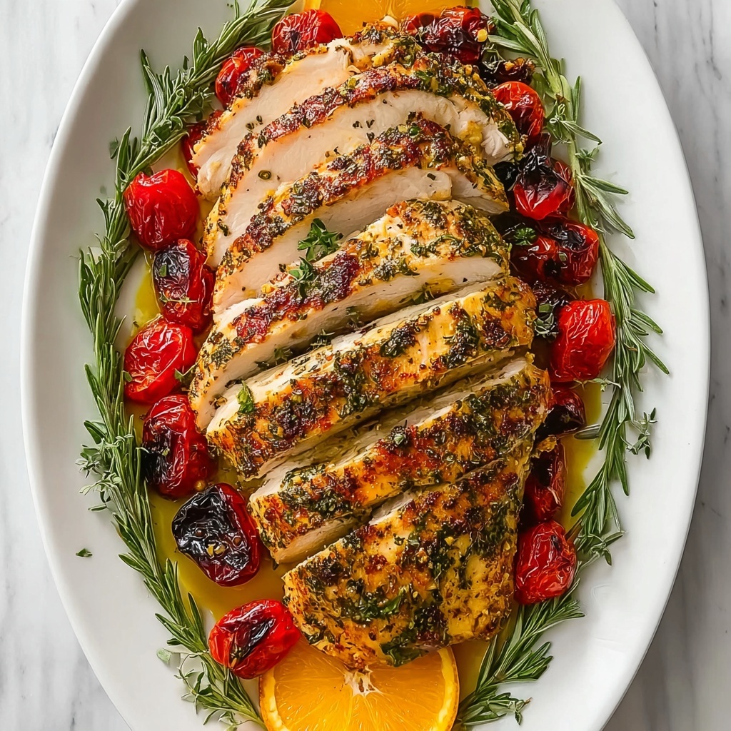 Roasted Turkey Breast with Garlic Herb Butter Recipe - Recipe Image