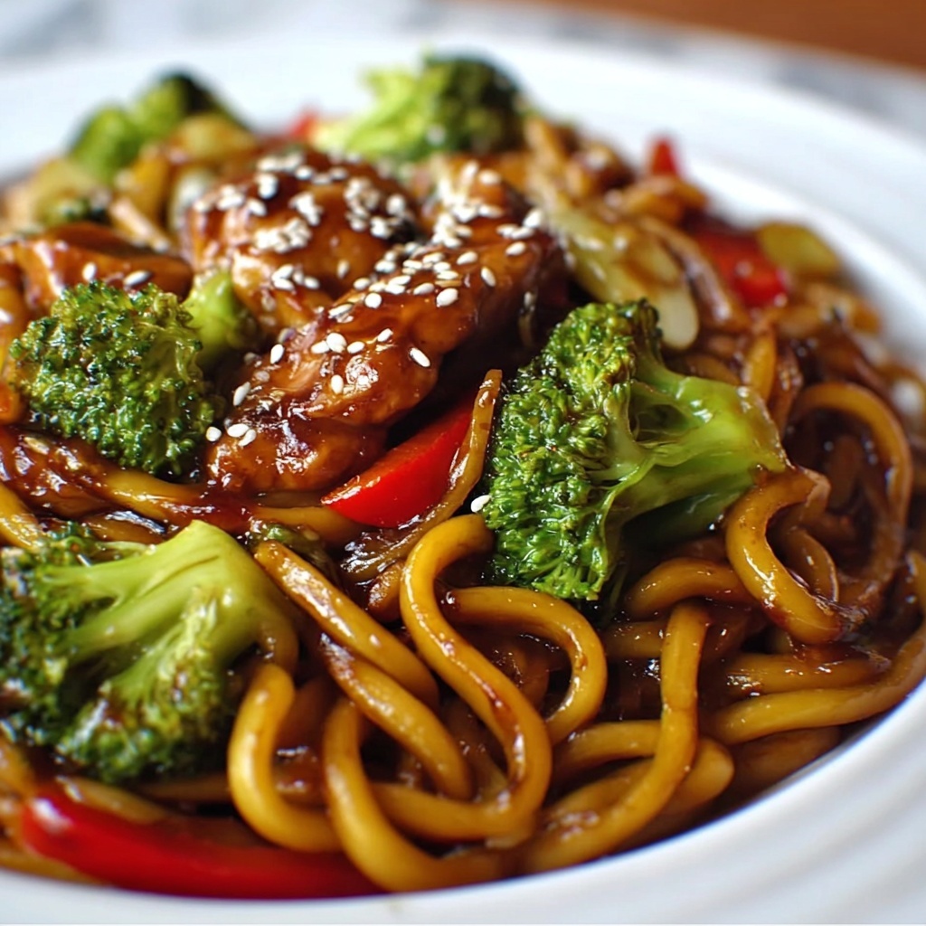 Chicken Teriyaki Noodles Recipe - Recipe Image
