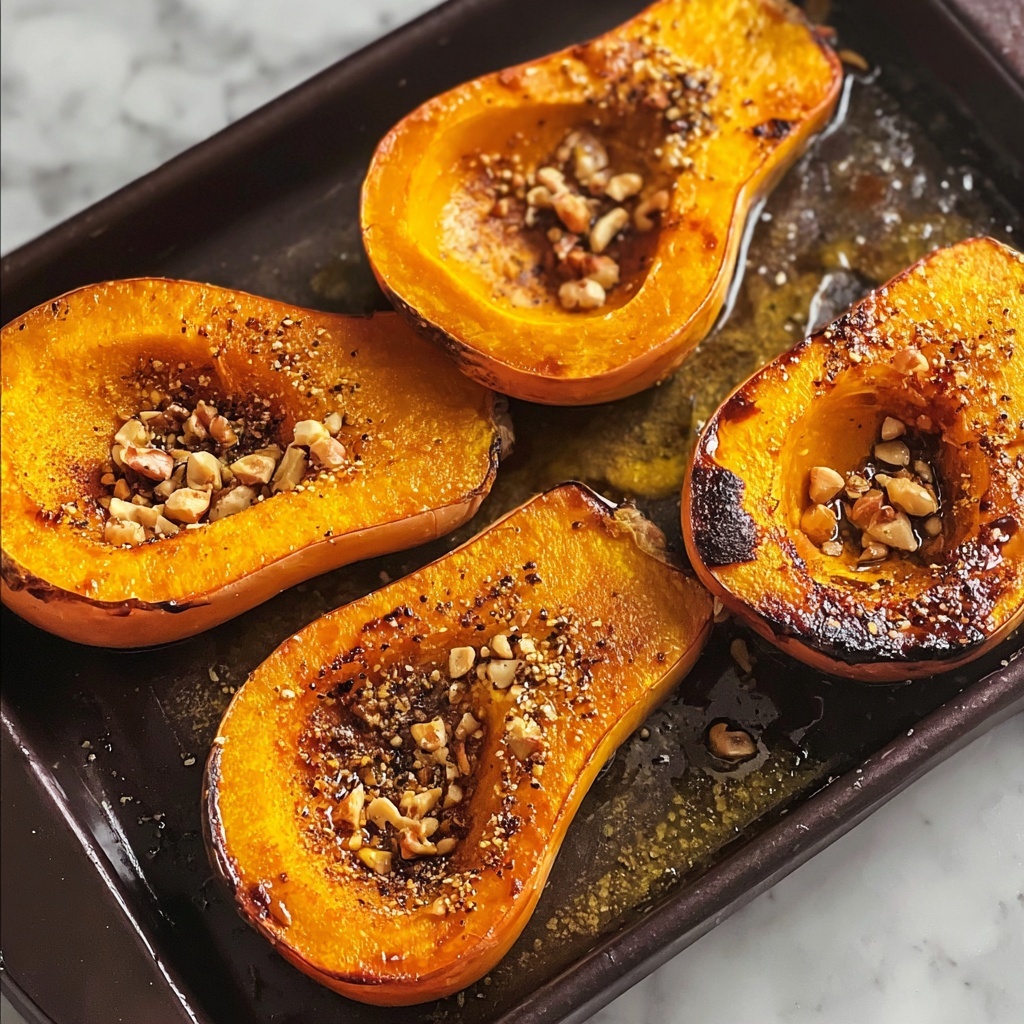 Spicy Caramelized Squash with Lemon and Hazelnuts Recipe - Recipe Image