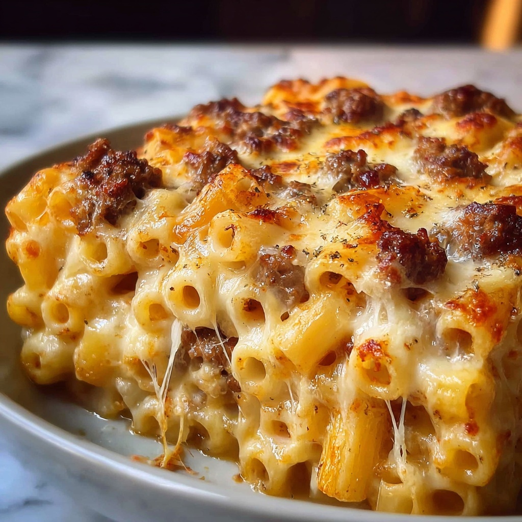 Creamy Slow Cooker Beef Pasta Recipe - Recipe Image