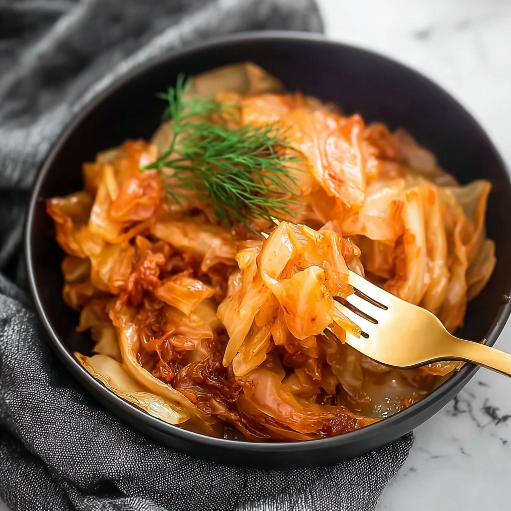 Mom's Braised Cabbage Recipe - Recipe Image
