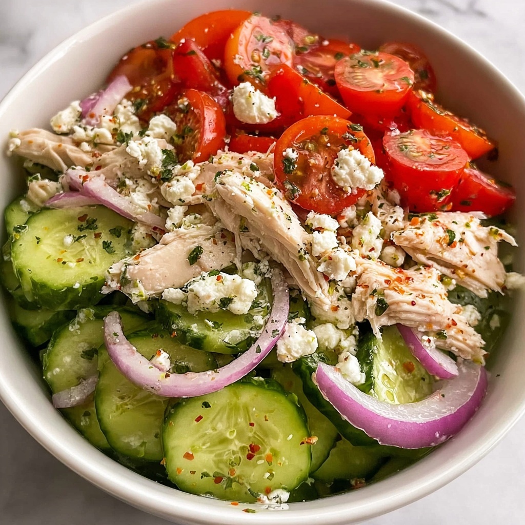 Chicken Bowl Cucumber Salad Recipe - Recipe Image