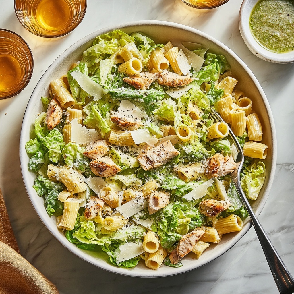 Caesar Salad Pasta Recipe - Recipe Image