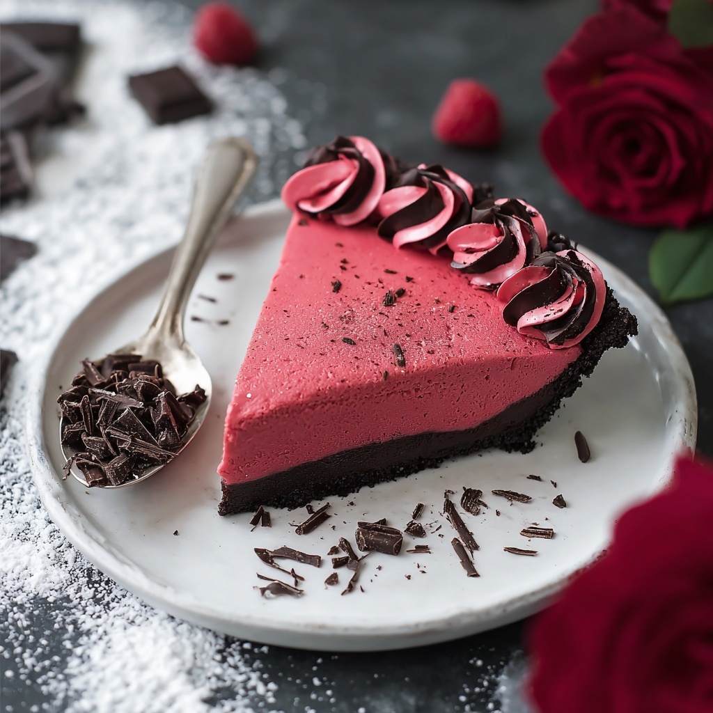 No Bake Ruby Chocolate Tart Recipe - Recipe Image