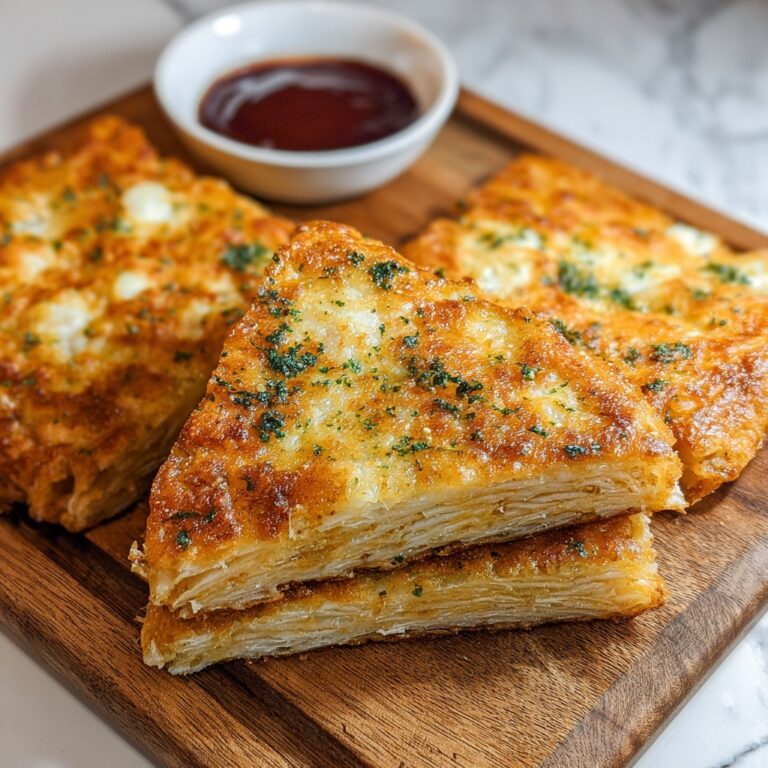 Air Fryer Cheesy Tortilla Garlic Bread Recipe