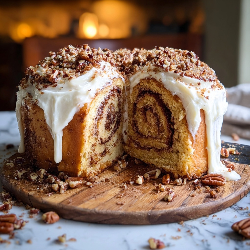 Cinnamon Roll Pumpkin Cake Recipe - Recipe Image