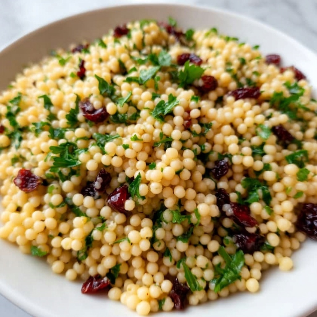 Garlic Herb Couscous with Cranberries Recipe - Recipe Image
