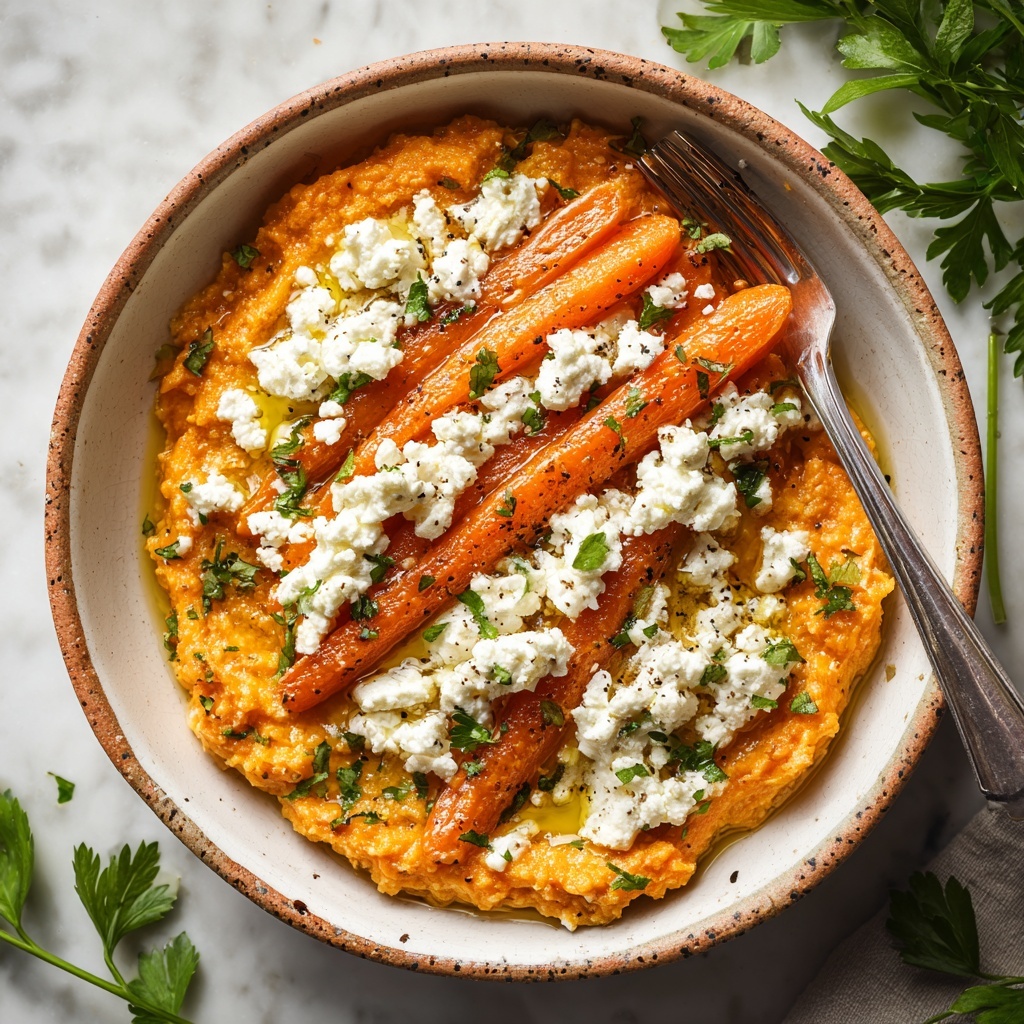 Honey Harissa Carrots with Whipped Feta Recipe - Recipe Image