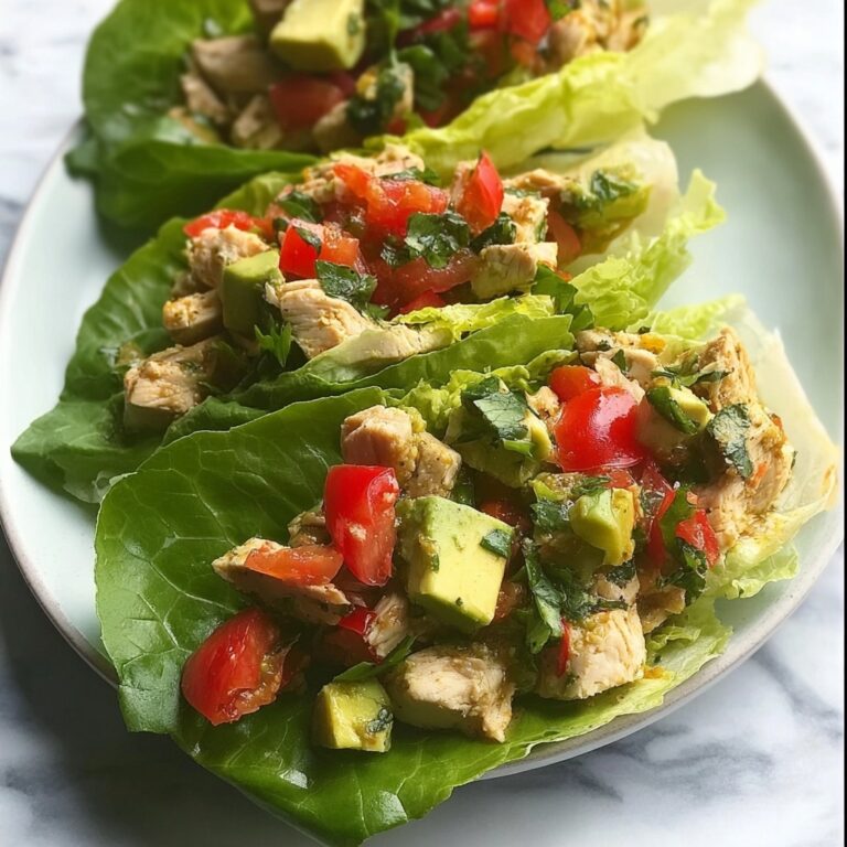 Crispy BLT Chicken Salad Lettuce Wraps for Guilt-Free Flavor Recipe