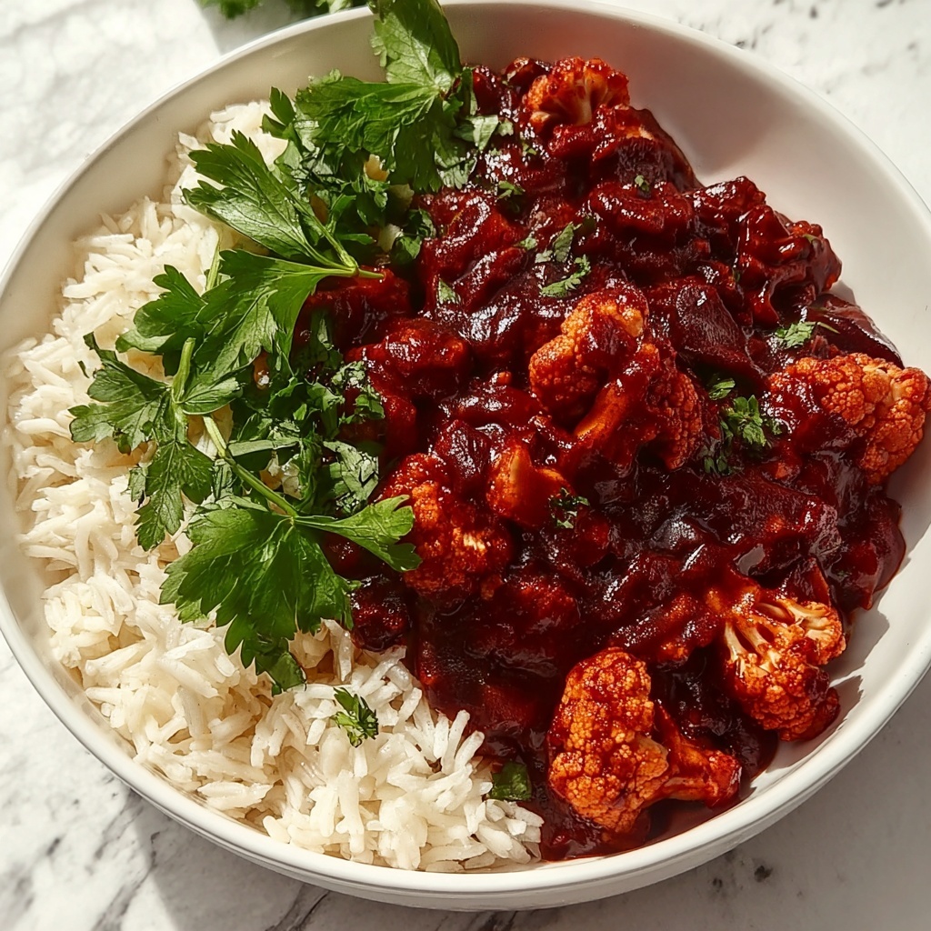 Vegan Sweet and Sour Cauliflower: Healthy Family Favorite Recipe - Recipe Image