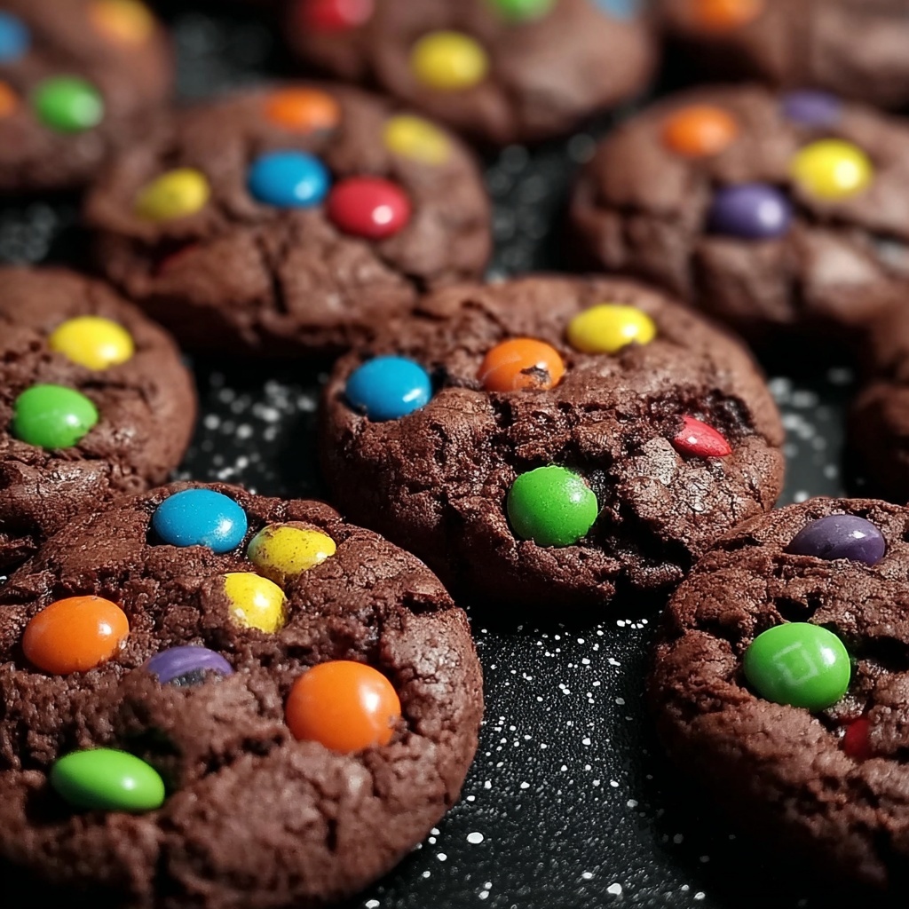 Chocolate M&M Cookies Recipe - Recipe Image