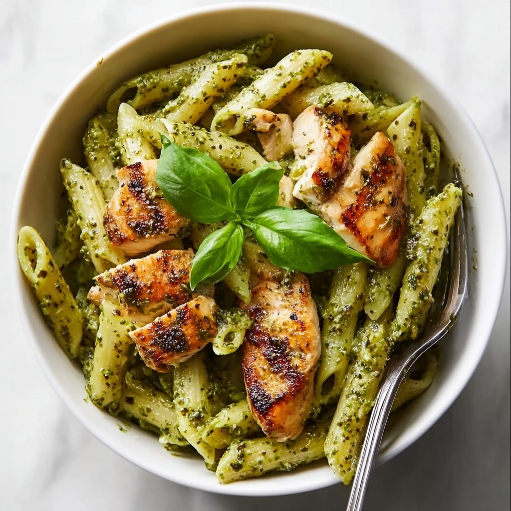 Creamy Chicken Pesto Pasta Recipe - Recipe Image