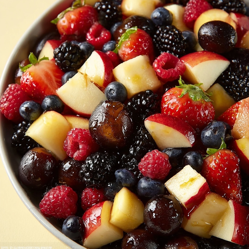 Fall Fruit Salad with Maple Cinnamon Dressing Recipe - Recipe Image