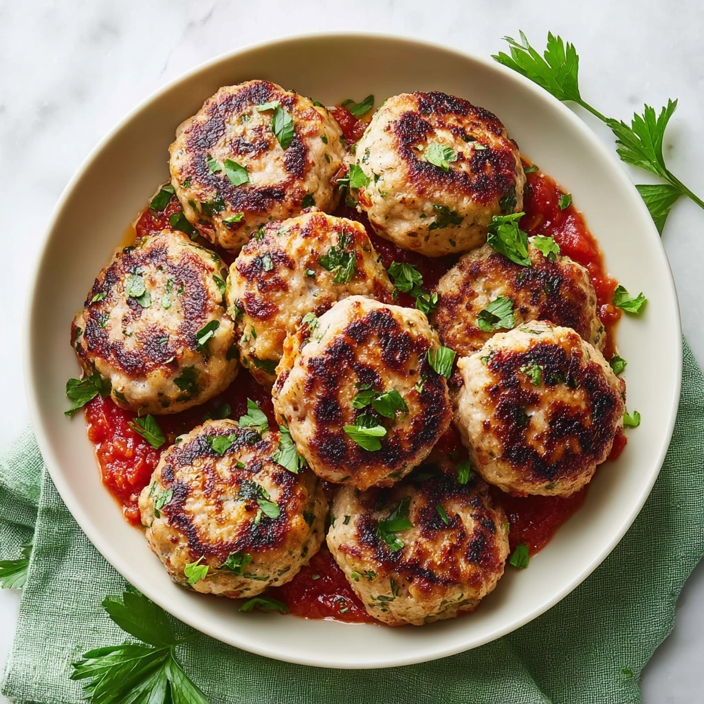 Irresistible Ground Beef Meatballs with Fresh Herb Flavor Recipe - Recipe Image