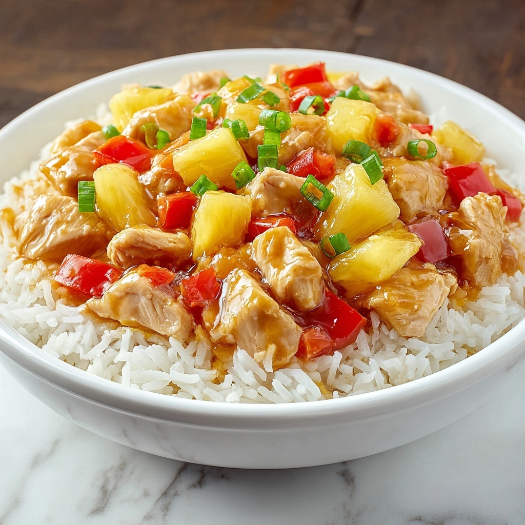 Hawaiian Pineapple Chicken and Rice Recipe - Recipe Image